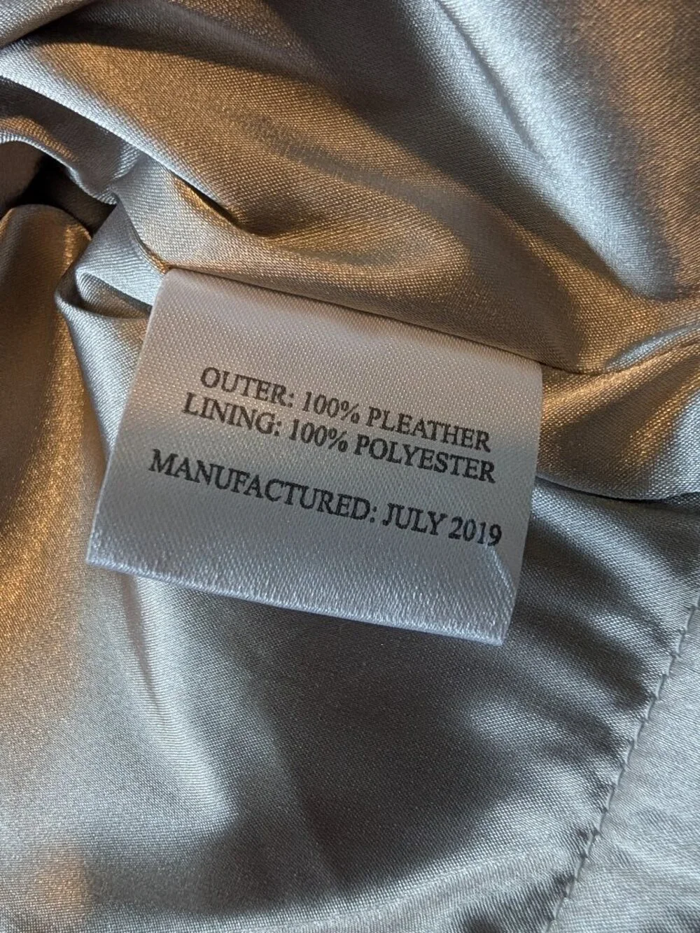 Short silver jacket coat with pockets size 5